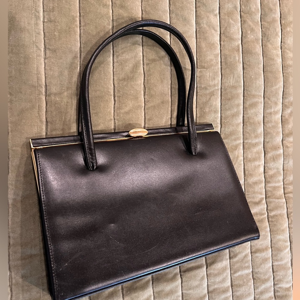 Vintage Black Nordstrom Leather Handbag